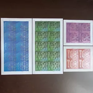 USA 2022 2023 2024 Stamps MNH Floral Geometry Blocks Sheets $90 United States US - Picture 1 of 17