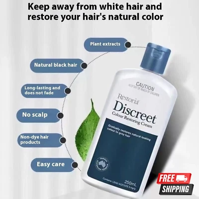 Restoria Discreet Hair Restoria Crema Color Gris Crema Cubridora Cabello 250 ml Foto 1 de 4