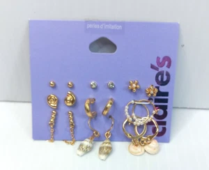 Claires Multipack Novelty Earrings Accessories NEW Shells Shore Beach Summer - Picture 1 of 4