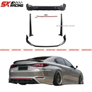 For Lexus ES250 ES300 Unpainted PP Front Rear Lip Bumper Side Skirts Spoiler Kit - Foto 1 di 18