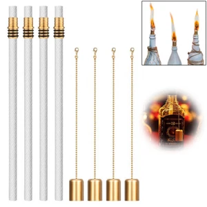 Weinflasche Fackel Dochte Kit Fiberglas Fackel Öllampe Dochte DIY Fackel - Bild 1 von 11