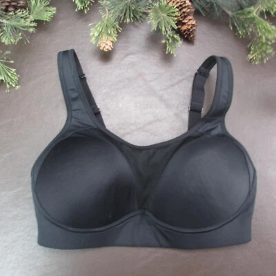 Sujetador Deportivo Champion Talla S Negro Acolchado Inalámbrico Carrera Espalda Pullover Clack Back Foto 1 de 4