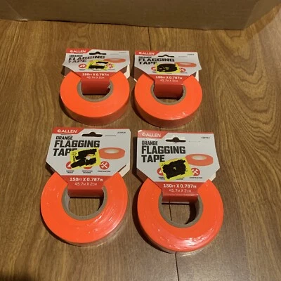 Allen Hunting Hiking Trail Marking Flagging Tape 150' Roll ORANGE NEW Lot of 4 - Image 1 of 2