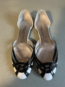Andrea Carrano schwarz-weiße Ballerinas Damengröße 9,5 - Bild 1 von 7