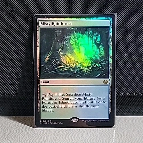 MTG Magic the Gathering Foil Misty Rainforest Modern Masters 2017 240/249 NM - Image 1 of 1