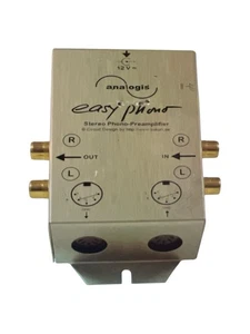 Analogis EASY PHONO MM Vorverstärker - Cinch & DIN - Silber Gehäuse - Bild 1 von 3
