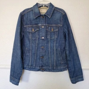 Chaqueta vaquera Gap para mujer edición limitada vaquera mediana de fábrica angustiada - Imagen 1 de 19