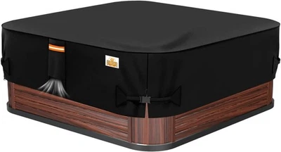 Protector de cubierta de bañera de hidromasaje, cubiertas de spa de 85 "x 85" para bañera de hidromasaje al aire libre, resistente Te... Foto 1 de 4