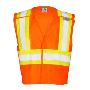 Kishigo Vest,ANSI 2,S,Orange/Red,Polyester Mesh 1176-S Kishigo 1176-S S - Picture 1 of 1