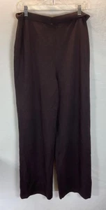 St John Collection By Marie Gray Santana Knit Pants Womens 16 Eggplant Read - Picture 1 of 10