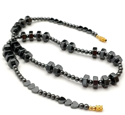 EMATITE COLLANA VINTAGE 70's - DETTAGLI CON CUORICINI - Immagine 1 di 4