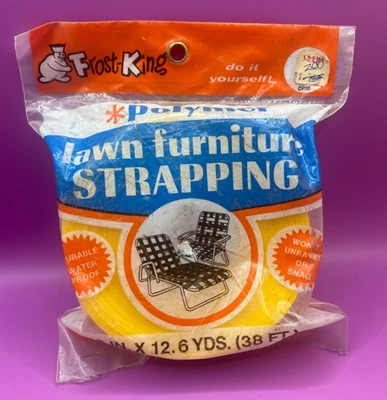 Flejes para muebles de césped de polímero de oro amarillo Frost King - 2" de ancho x 38 pies de largo Foto 1 de 4