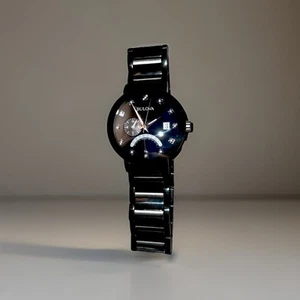 Bulova Black Diamond Stainless Steel Band Dial Men's *NEEDS BATTERY REPLACEMENT* - Picture 1 of 3