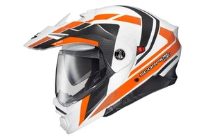 Scorpion EXO-AT960 Modular Helmet Hicks Sm White/Orange - Picture 1 of 1
