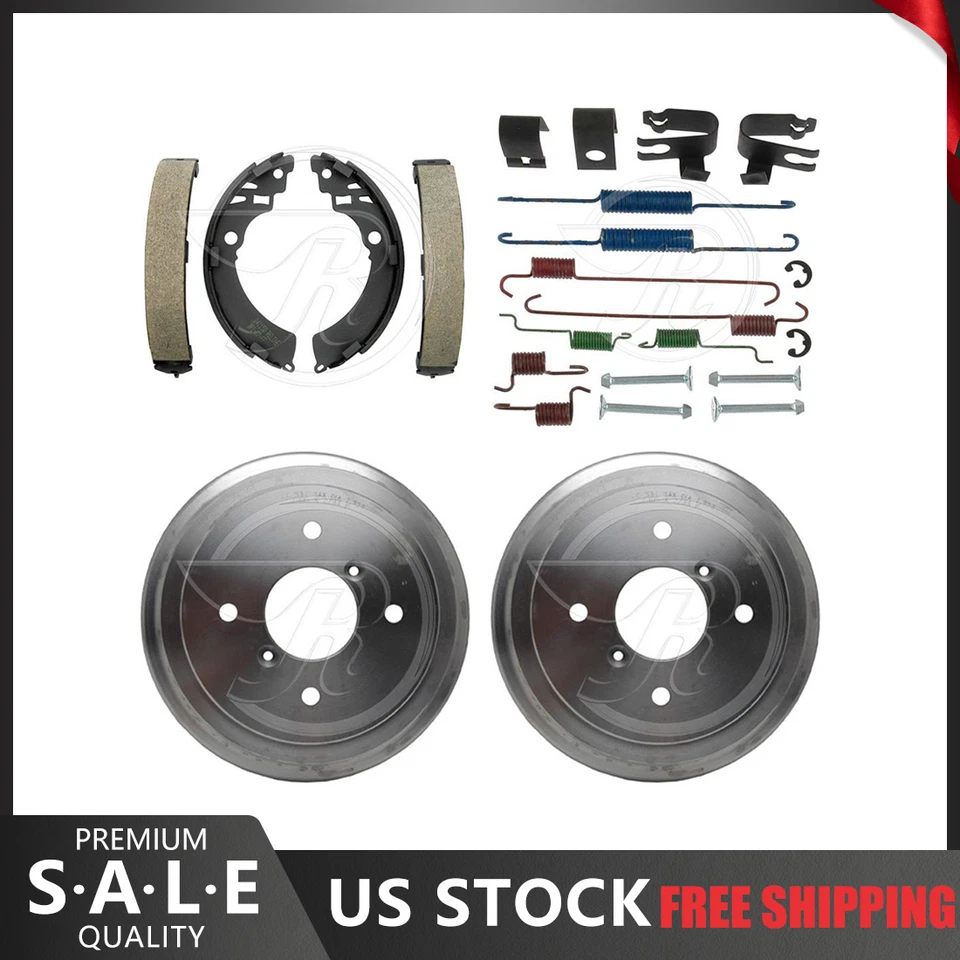 Kit de herrajes de tambores de freno y zapatas de freno trasero para Geo Metro 1997 NUEVO Foto 1 de 4