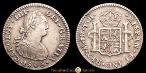  Carlos IV 1 Real (3,24 grammi) 1806 Messico T·H AC-453 MBC+ - Foto 1 di 3