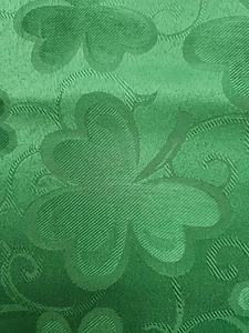 Kleeblatt St Patricks Day Tischdecke Kelly grün Polyester 58"x82" NEU - Bild 1 von 4