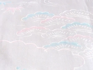 Vintage Blumen japanischer Kimono Futterstoff 100 % Seide 28 Zoll L x 24 Zoll B #I-5 - Bild 1 von 5