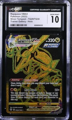 CGC 10 Rayquaza VMAX TG29/TG30 Silver Tempest Trainer Gallery Pokemon 2022 - Image 1 of 2