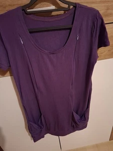 UMSTANDSMODE Long Shirt mit Zwei Reißverschlüssen Zum Stillen - Bild 1 von 3