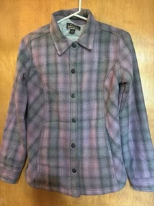 Chaqueta Abrigo Chaqueta A Cuadros Púrpura Noble Outfitters Talla S - Imagen 1 de 3