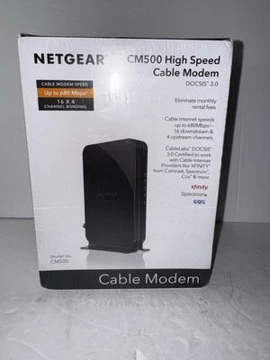 NETGEAR CM500 (CM500100NAS) 680 Mbps - Black - Image 1 of 4