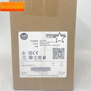 NUOVO AB 25B-A2P5N114 PowerFlex 525 unità AC 240 V 2,5 A 0,5 HP US esentasse - Foto 1 di 3