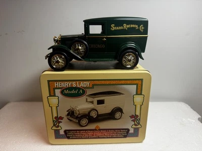 Henry’s lady   Sears & Roebuck Ford Model A Die Cast Coin Bank with Tin  - Image 1 of 4