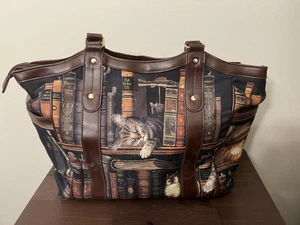 The Bradford Exchange Charles Wysocki "Classic Tails" Tote Bag With Cat Artwork - Picture 1 of 7
