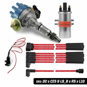 Rover V8 Elektronik Verteiler Rotorarm Lucas 0,8Ohm Spule rot 10mm HT Leitungen - Bild 1 von 11