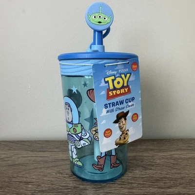 Taza de paja Disney Pixar Toy Story 15 OZ a prueba de derrames Sippy Buzz Lightyear Woody Foto 1 de 4