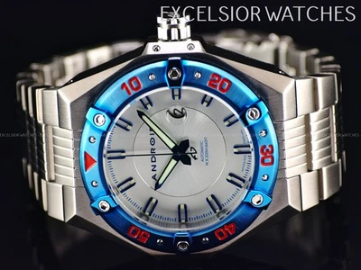 Reloj de buceo Android DiveMaster Enterprise 9015 automático para hombre 52 mm esfera plateada Foto 1 de 4