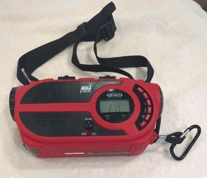 Jensen JEP-650 AM/FM Weather Alert NOAA Crank Solar Rechargeable Battery Radio  - Picture 1 of 12