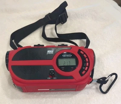Jensen JEP-650 AM/FM Weather Alert NOAA Crank Solar Rechargeable Battery Radio  - Image 1 of 4