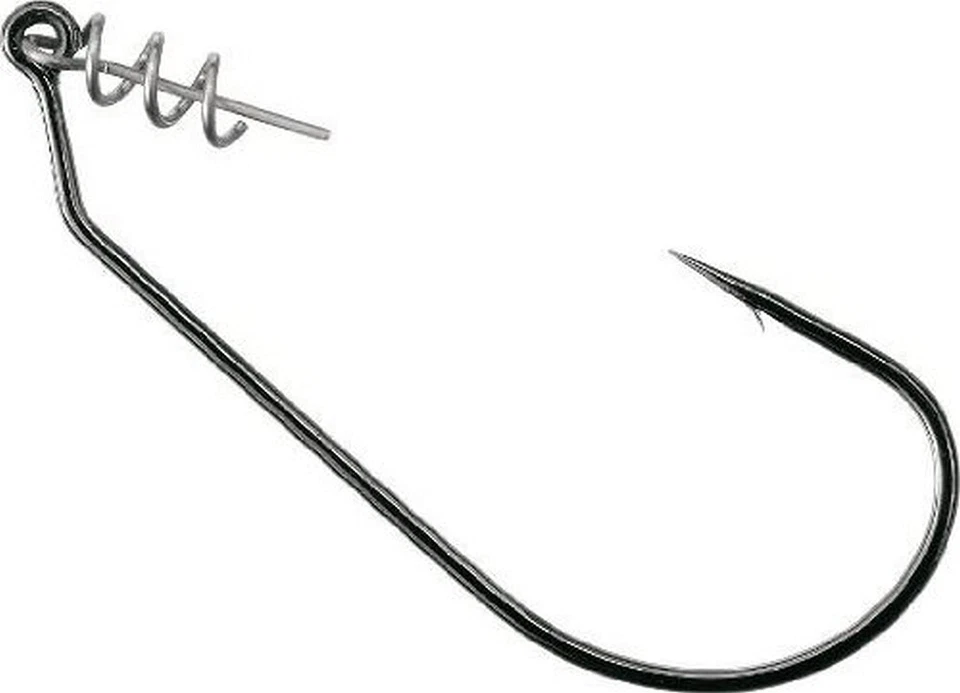 Owner Twistlock Light Fishing Hook with Centering Pin Spring Black Chrome 30 ... - Image 1 of 1