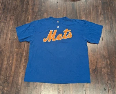 Camiseta azul cuello redondo de los New York Mets para hombre Matt Harvey #33 béisbol MLB talla 2XL Foto 1 de 4