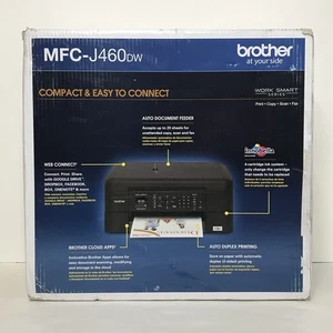 Impresora de inyección de tinta color multifunción todo en uno Brother MFC-J460DW/NUEVA caja abierta - Imagen 1 de 5