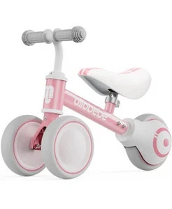 Baby Balance Bike, Cute Toddler Bikes 12-36 Months Gifts 3-wheel-6'' Pink - Picture 1 of 9