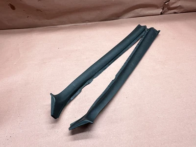 BMW E24 633CSI M6 635CSI Frontal Pilar A Cubierta Negro Par OEM #83255 Foto 1 de 4