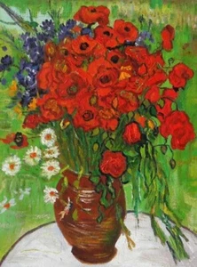 Red Poppies and Daisies by Vincent Van Gogh France Giclee Print Take a LQQK &BUY - Picture 1 of 2