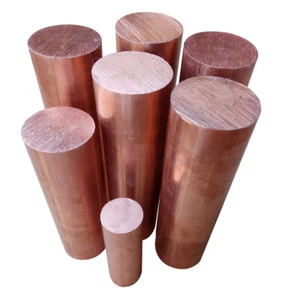 Copper Round Bar Rod Many Coper Metal Strip Section sizes and lengths Dia 6-80mm - Picture 1 of 5