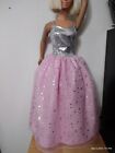 Princess Silver and Pink Dress for My size 36"/38" Barbie .