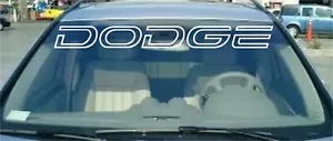 Dodge Windshield Decal White 4" x 40" - Picture 1 of 1