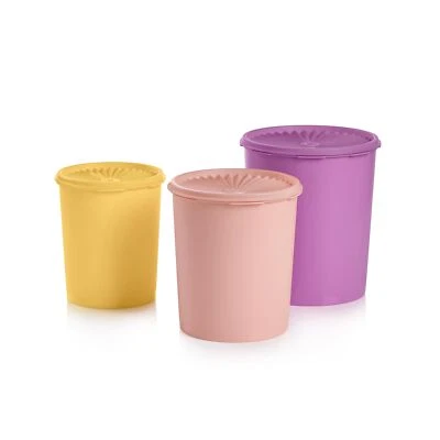 Heritage Collection 10 Piece Nested Canister Set in Vintage Colors - - Image 1 of 4