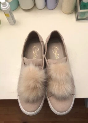 Zapatillas con plataforma Candies de gamuza Pom Pom - 8,5 Foto 1 de 4