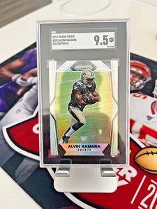 Alvin Kamara Saints 2017 Prizm Silver ROOKIE Card SGC 9.5 GEM MINT