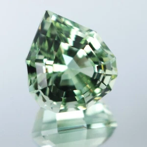12.97Cts Natural Green Amethyst (Prasiolite) Pear Precision Cut Loose Gemstone - Picture 1 of 4