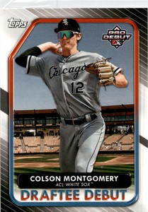 2022 Topps Pro Debut Baseball Draftee Debuts Colson Montgomery #DB-10