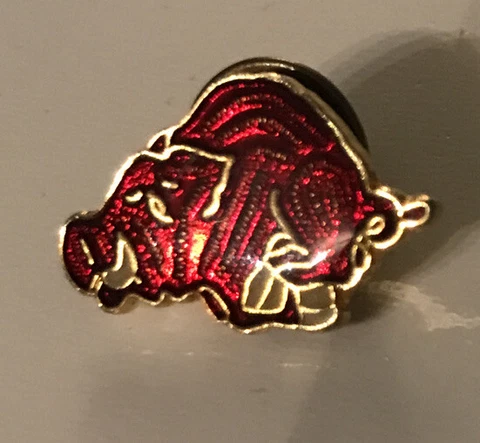 Arkansas Razorbacks Mascot Small NCAA College Football Pin Cover