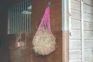 Perry Large Mesh Ring Hole Polypropylene Equestrian Hay Net Horse Feeder D15 - Picture 1 of 20